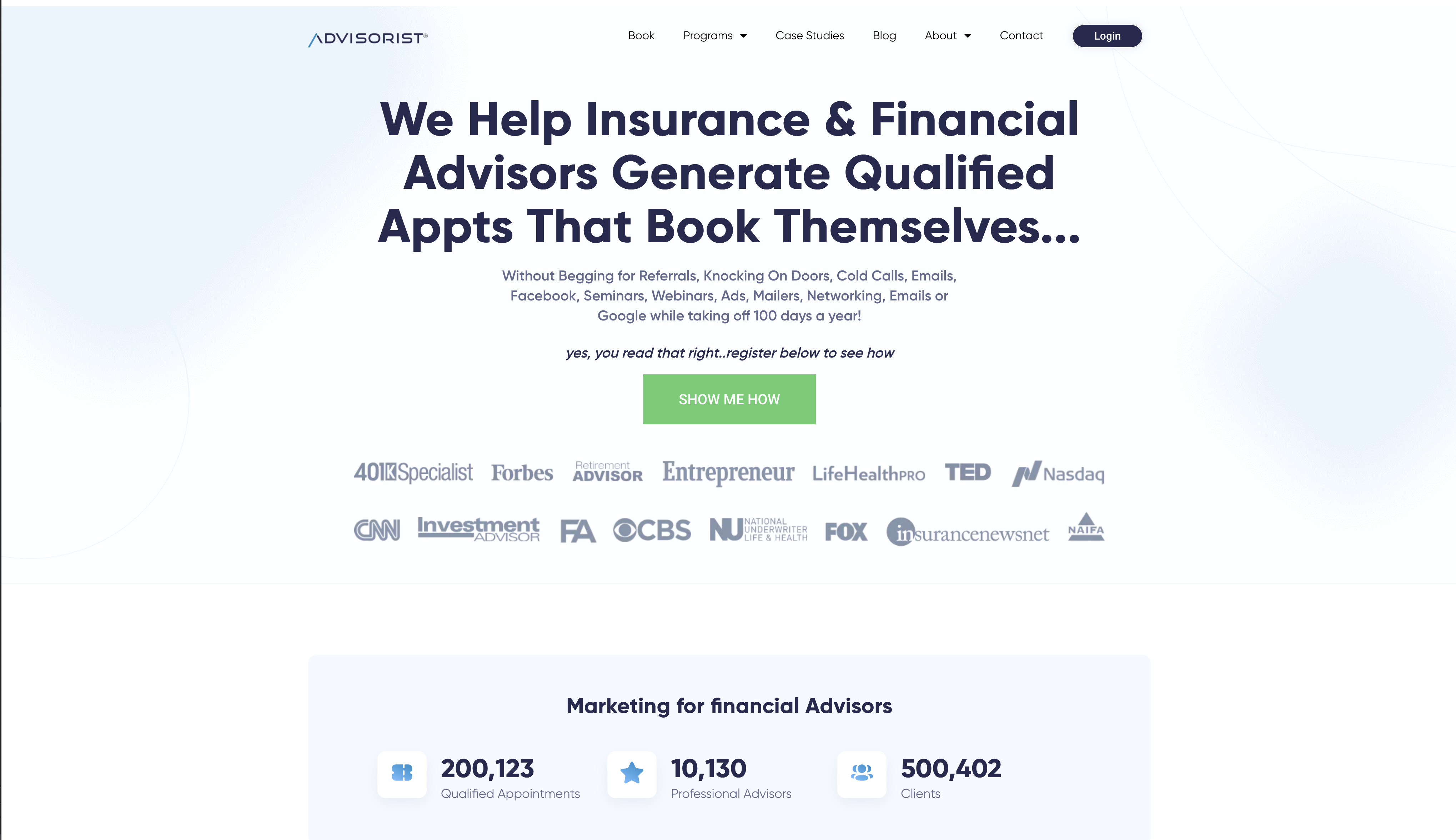 Advisorist portfolio thumbnail