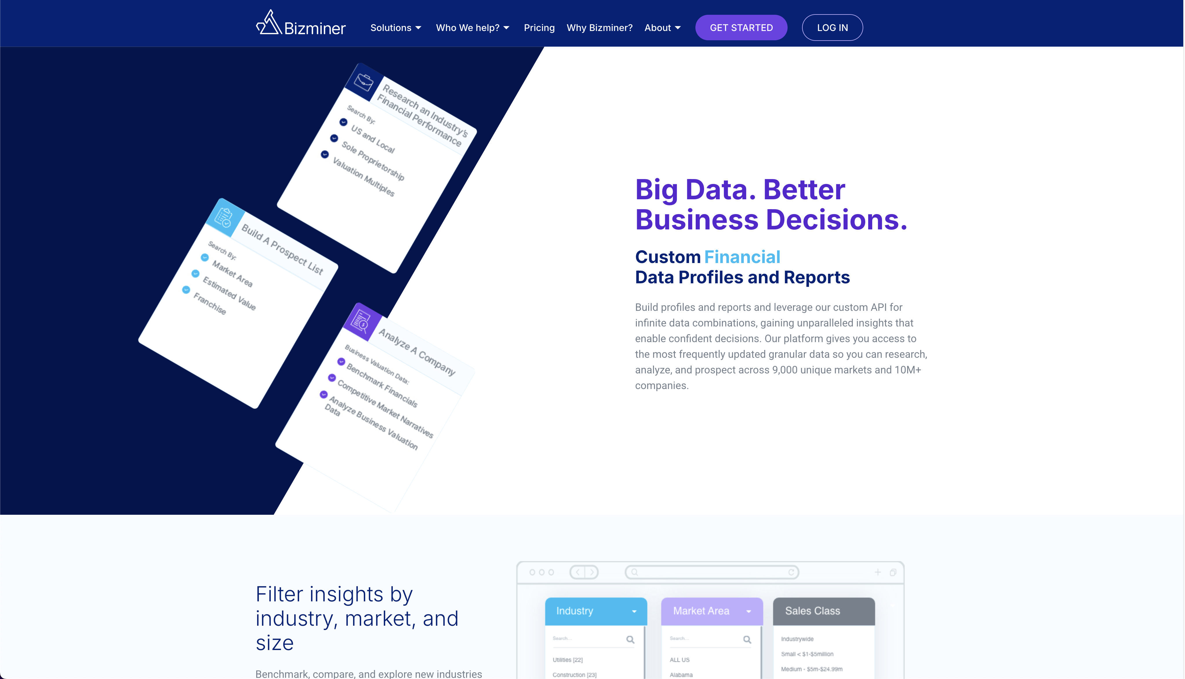 Bizminer portfolio thumbnail