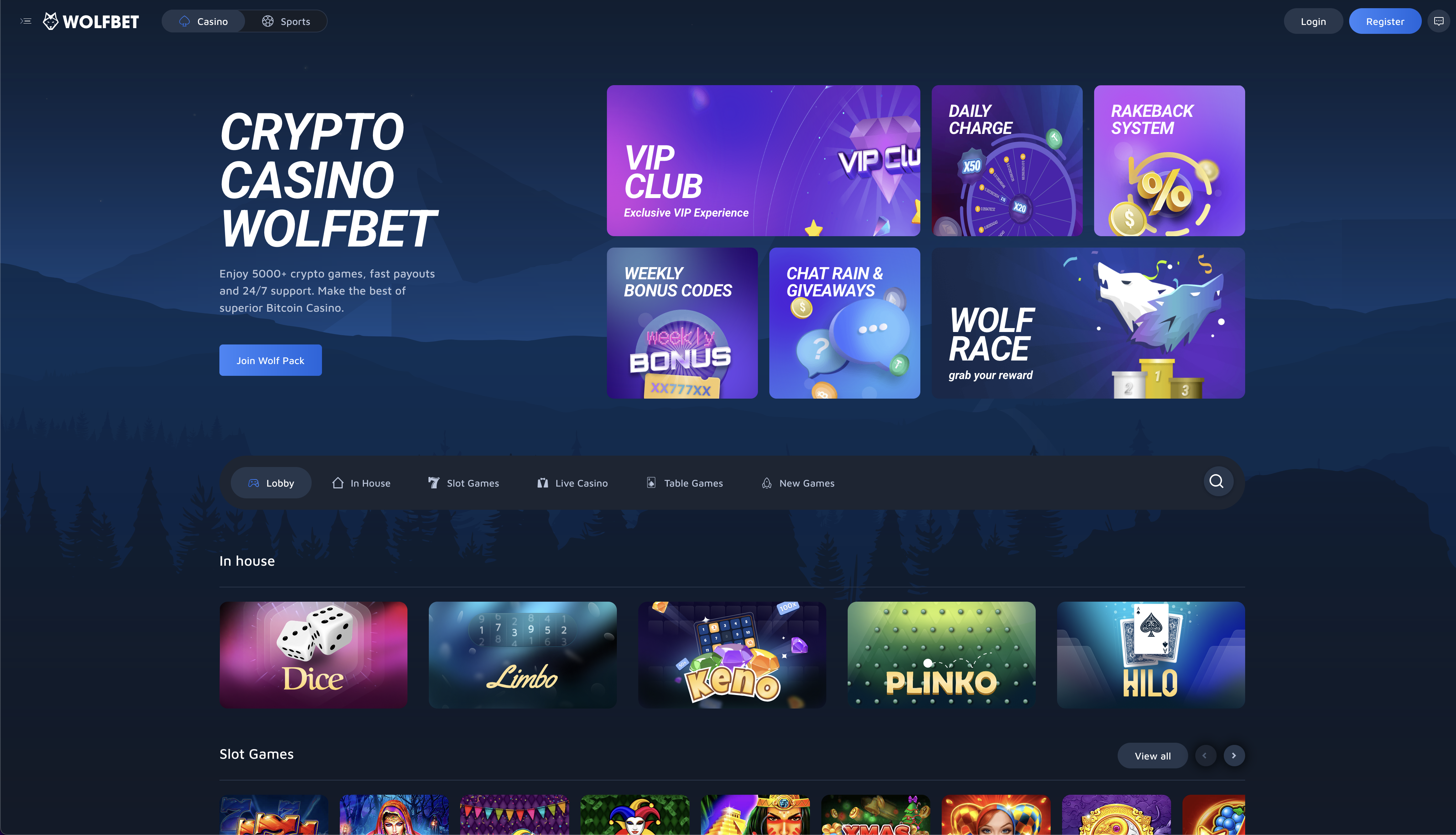 Wolfbet portfolio thumbnail